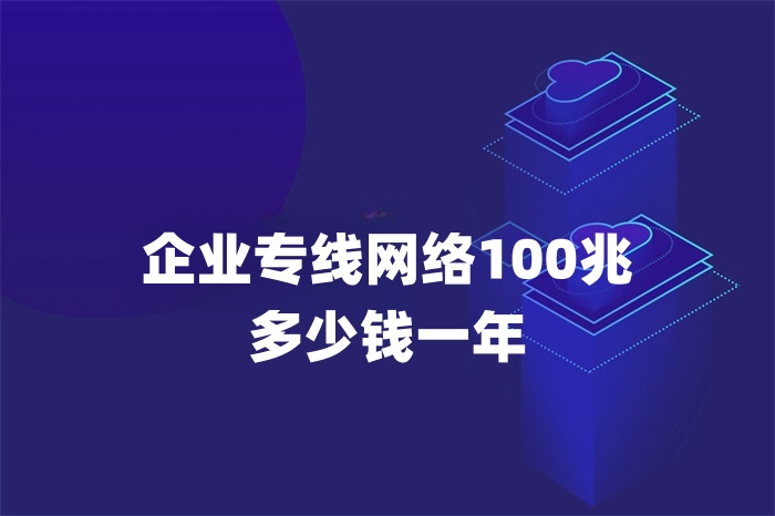 企業(yè)專線網(wǎng)絡(luò)100兆多少錢一年