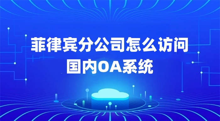 菲律賓分公司怎么訪問 國內OA系統 菲律賓分公司怎么訪問 國內OA系統