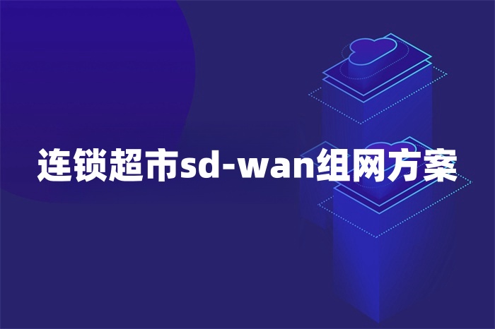 連鎖超市sd-wan組網方案 連鎖超市sd-wan組網方案