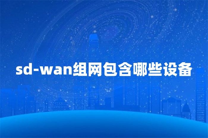 sd-wan組網包含哪些設備 sd-wan組網包含哪些設備