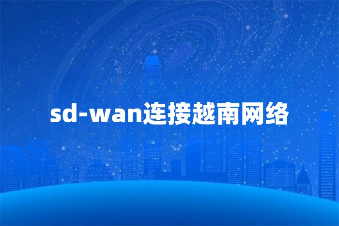 sd-wan連接越南網絡