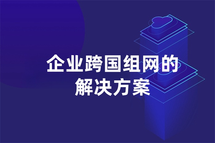 企業跨國組網的解決方案 企業跨國組網的解決方案