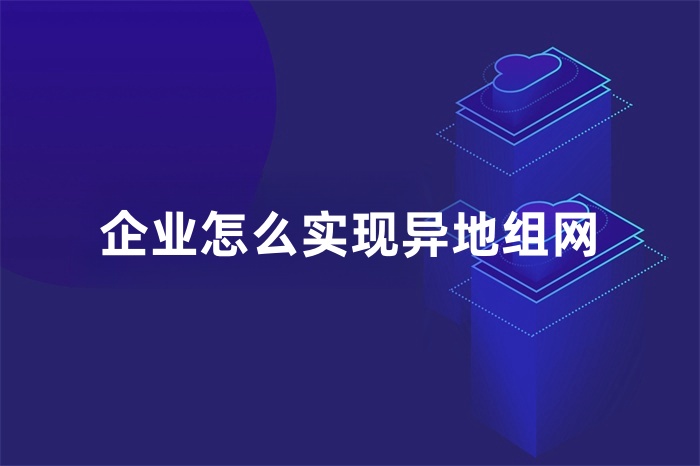 企業(yè)怎么實(shí)現(xiàn)異地組網(wǎng)