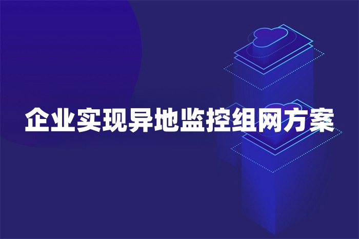 企業(yè)實現(xiàn)異地監(jiān)控組網(wǎng)方案