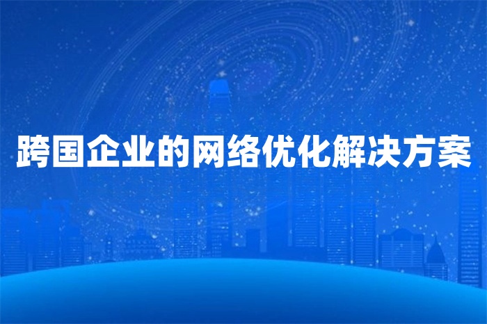 跨國企業(yè)的網(wǎng)絡(luò)優(yōu)化解決方案 跨國企業(yè)的網(wǎng)絡(luò)優(yōu)化解決方案