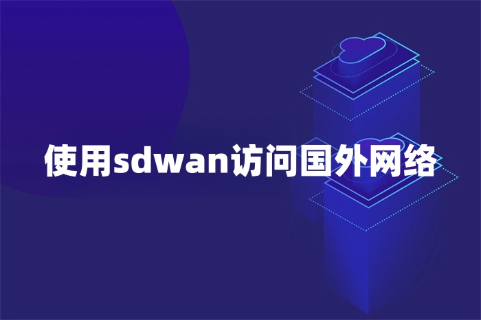 使用sdwan訪問國外網(wǎng)絡 使用sdwan訪問國外網(wǎng)絡